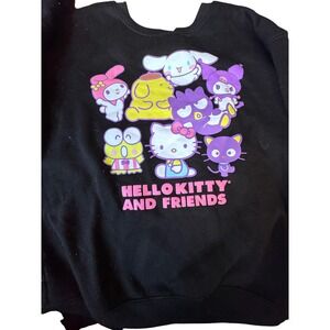 Sanrio Hello Kitty and‎ Friends Black Graphic Sweatshirt junior's m